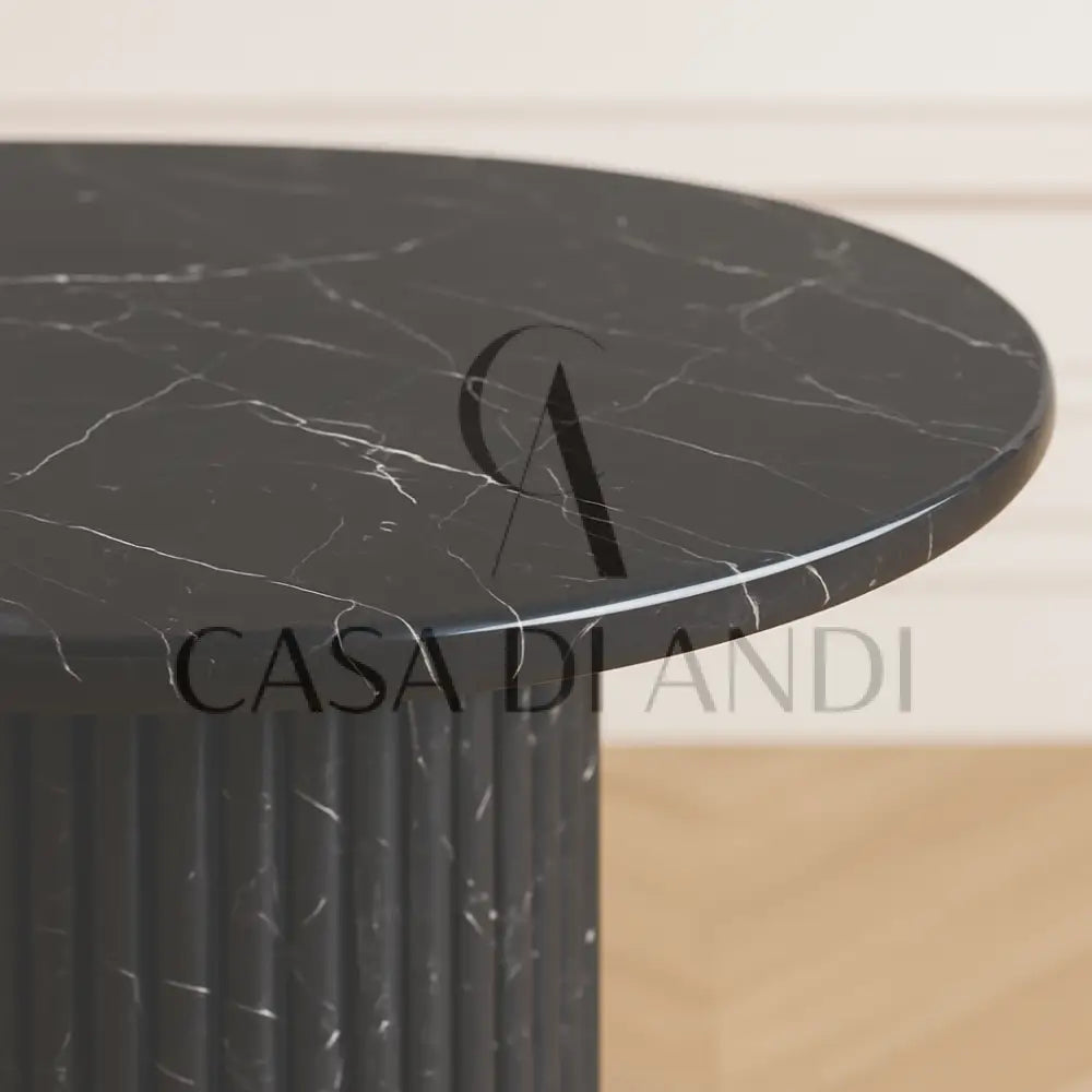 Impero black marble luxury dining table Dubai