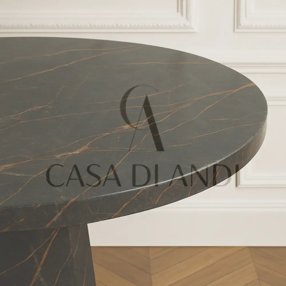 Saint Laurent marble round dining table Dubai