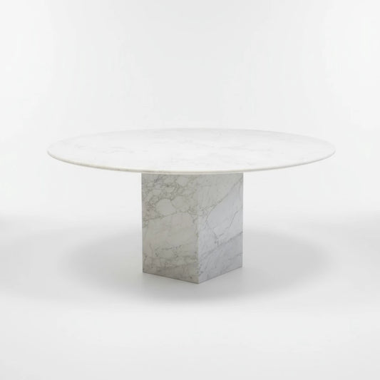 Epico White Carrara Marble Dining Table | Casa Di Andi