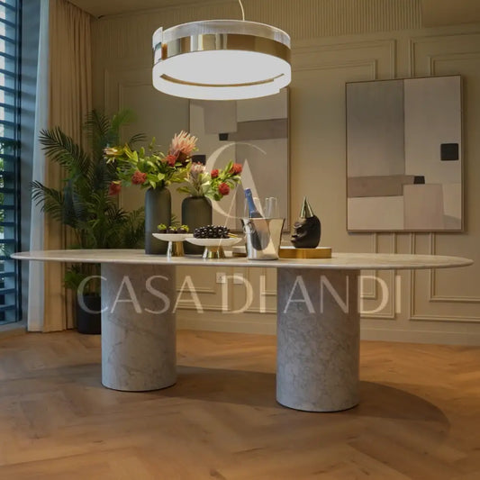 White Carrara Marble Dining Table Dubai 