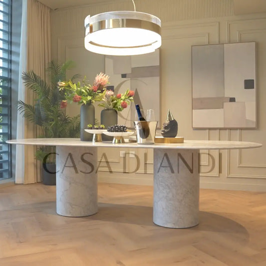 White Carrara Marble Dining Table Dubai 