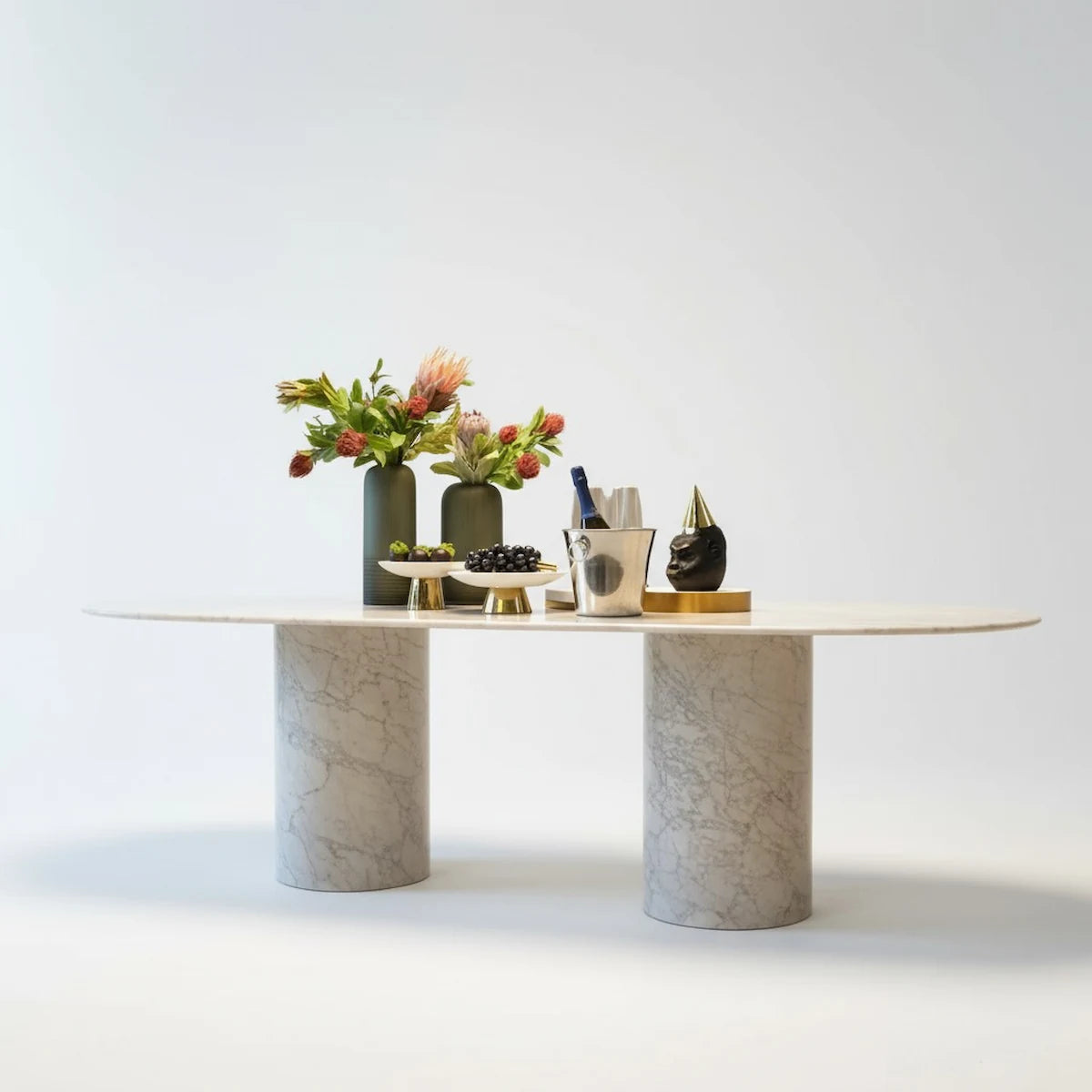 Impero White Carrara Marble Dining Table | Casa Di Andi