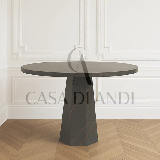 Saint Laurent marble round dining table Dubai 