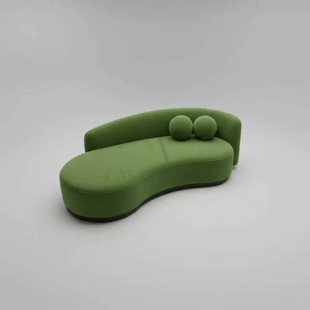 MODERN 3-SEATER LUNA SOFA IN GREEN VELVET – RIGHT ARMREST | CASA DI ANDI DUBAI (Copy) Sofa