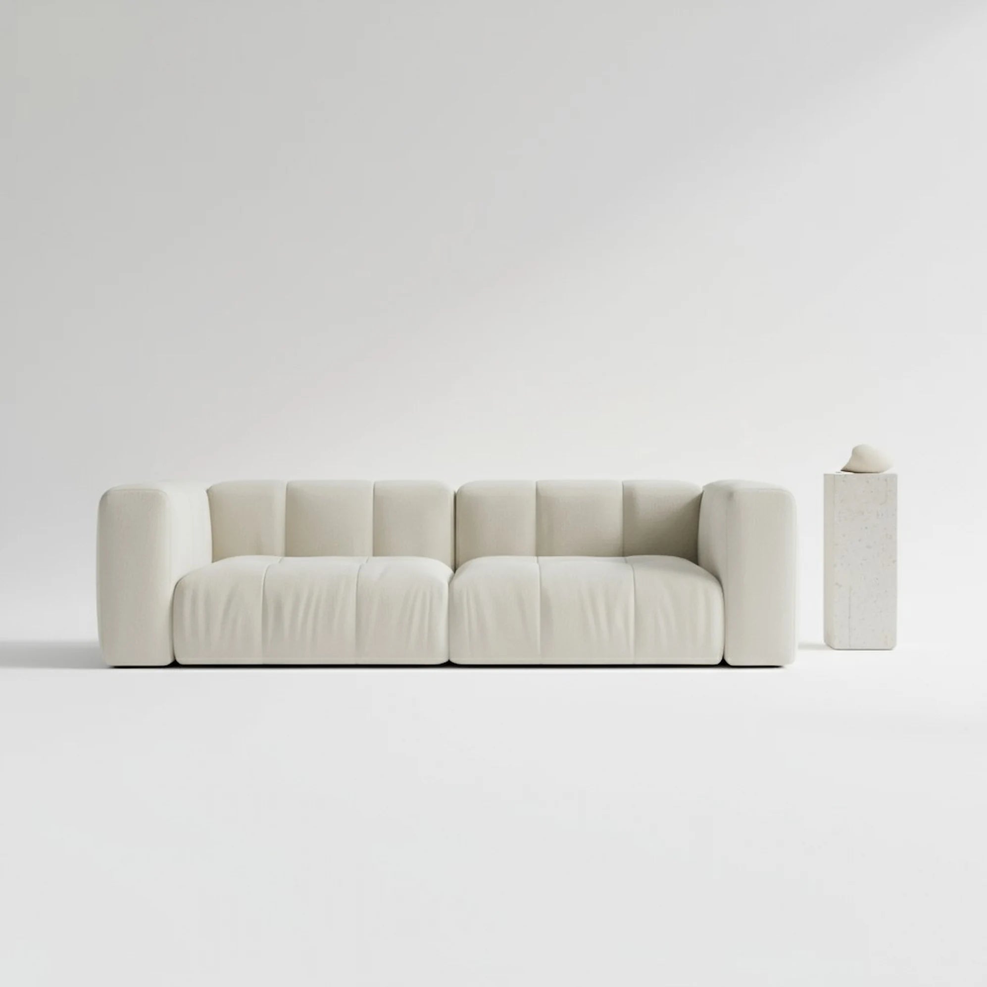 Beige modular sofa on a white background Casa Di ANdi Dubai