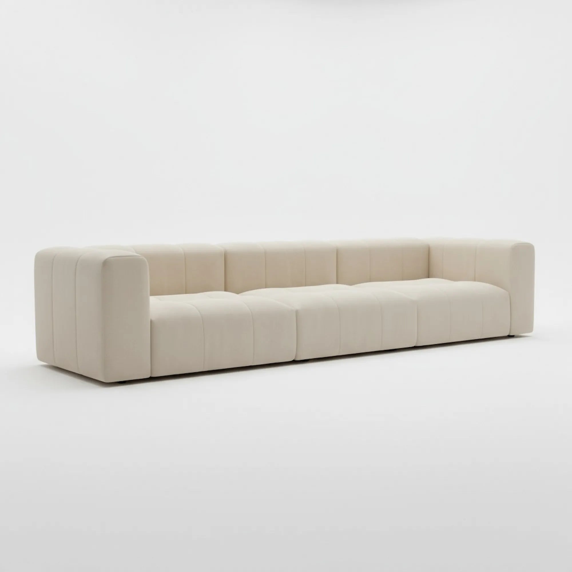 Beige modular sofa on a white background by Casa Di Andi Dubai