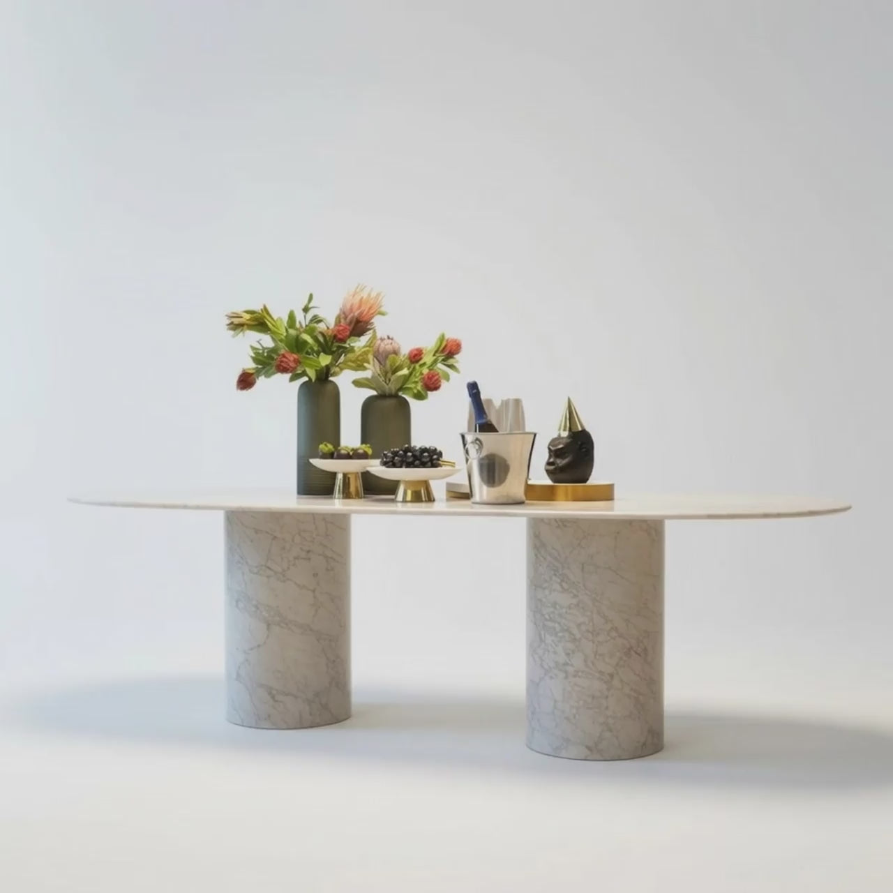 Carrara Marble Table Video