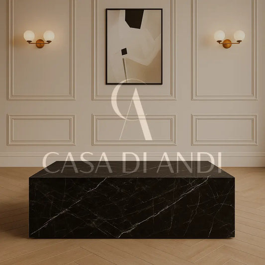 QUADRO BLACK MARQUINA MARBLE COFFEE TABLE
