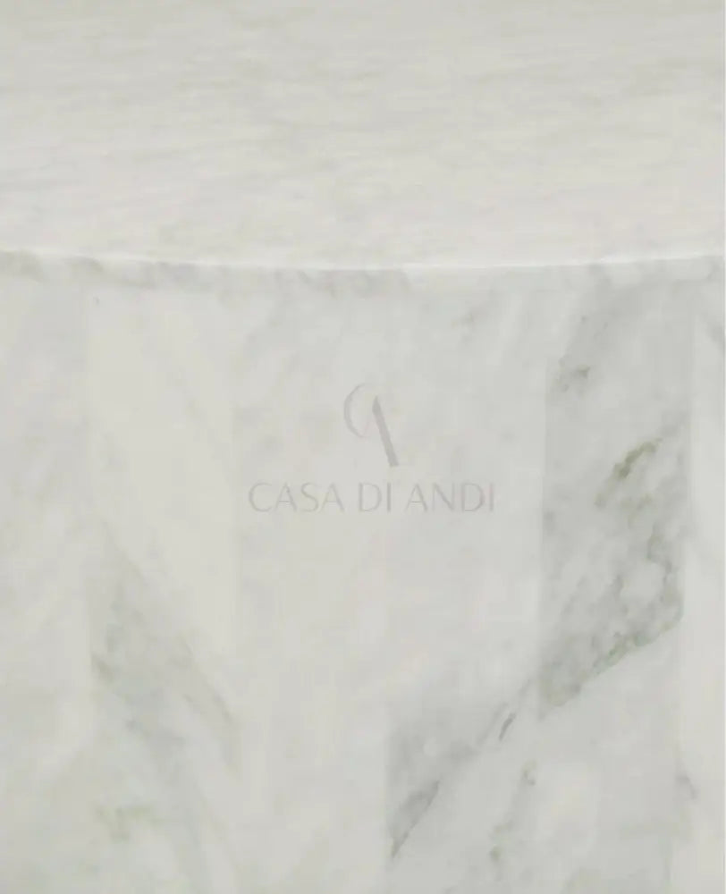 SFERICO MUGLA WHITE COFFEE TABLE CLOSE UP - CASA DI ANDI