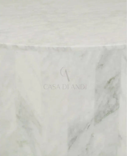 SFERICO MUGLA WHITE COFFEE TABLE CLOSE UP - CASA DI ANDI